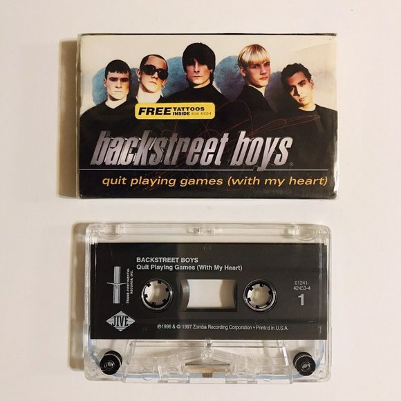 Backstreet Boys Quit Playing Games With My Heart Cassette Single Tested - Picture 1 of 5